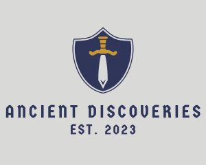 Ancient Sword Weapon logo design