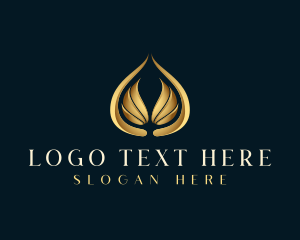 Luxury Wing Droplet logo
