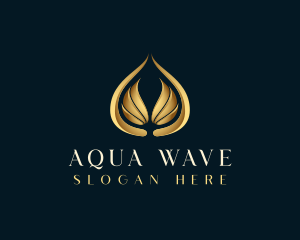 Luxury Wing Droplet logo