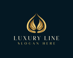 Luxury Wing Droplet logo design