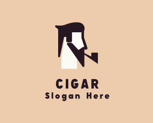 Beard Guy Cigar logo design