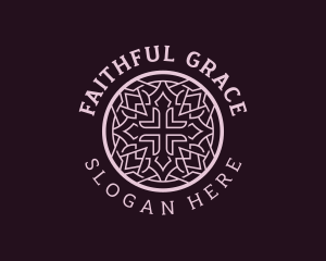 Faith Ministry Cross logo design