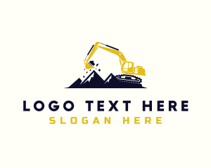 Mountain Industrial Excavator  Logo