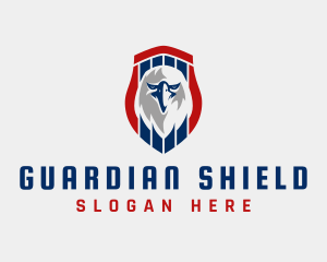 American Patriotic Eagle Shield logo design