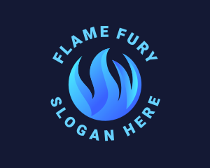 Hot Fire Burn logo design