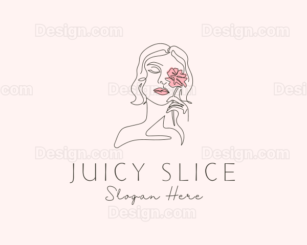 Beauty Flower Woman Logo