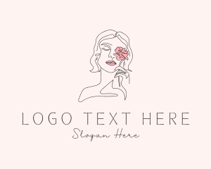 Beauty Flower Woman logo