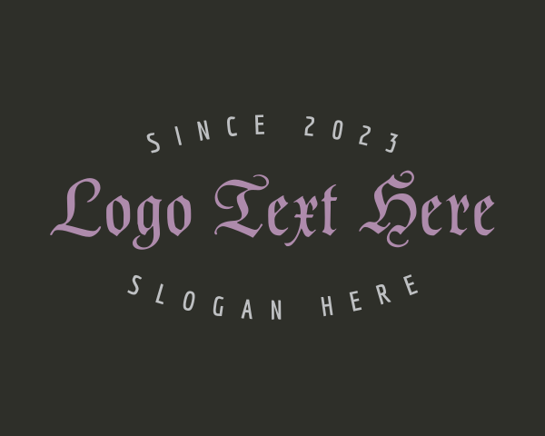 Vintage Gothic Business logo