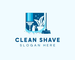 Cleaning Housework Disinfection logo design