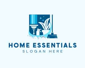 Cleaning Housework Disinfection logo design