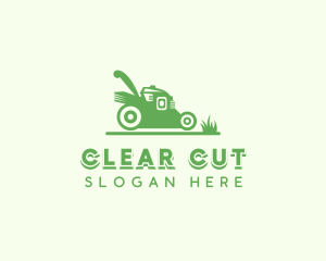 Lawn Mower Gardening logo design