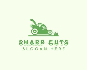 Lawn Mower Gardening logo design