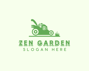 Lawn Mower Gardening logo design