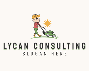 Lawn Grass Gardening Logo