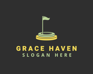 Golf Course Flag Logo