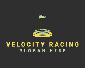 Golf Course Flag Logo