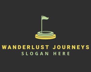 Golf Course Flag Logo