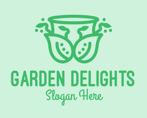 Ornamental Plant Cup logo design