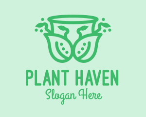 Ornamental Plant Cup logo design