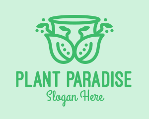 Ornamental Plant Cup logo design