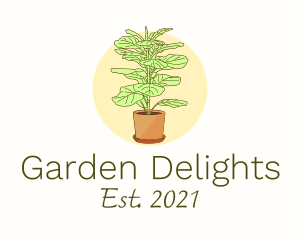 Indoor Plant Decoration logo design