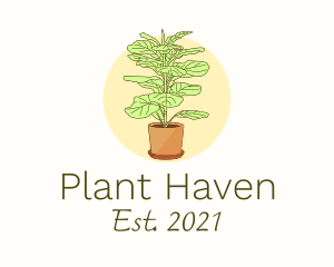 Indoor Plant Decoration logo design