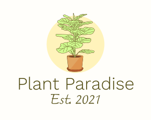 Indoor Plant Decoration logo design