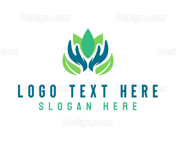 Hand Wellness Lotus Logo