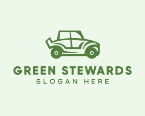 Green Automotive Vehicle Car logo design