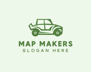 Green Automotive Vehicle Car logo design