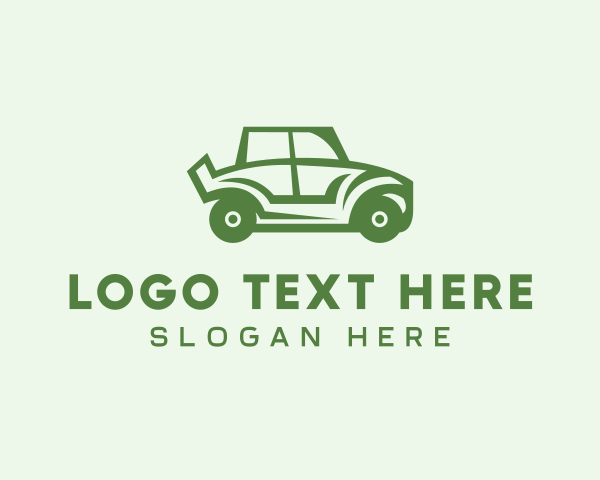 Green Automotive Vehicle Car logo