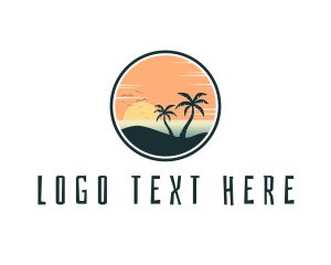 Tropical Beach Island logo