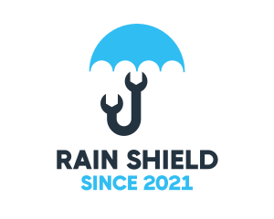 Blue Wrench Umbrella logo