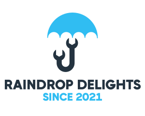 Blue Wrench Umbrella logo