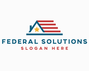 American Roof Flag logo design