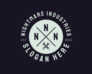 Industrial Wrench Tool logo design