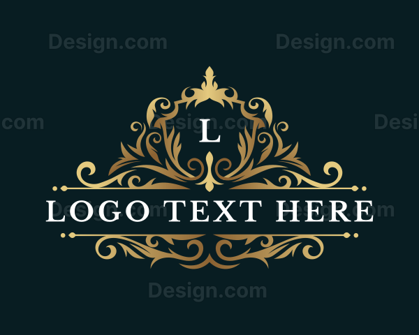 Luxury Shield Floral Logo