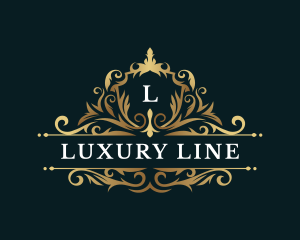 Luxury Shield Floral logo design