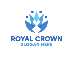 Royal Flower Crown logo design