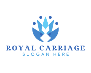 Royal Flower Crown logo design