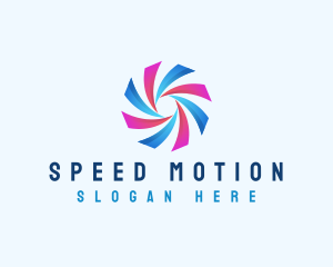 Spiral Swirl Tech logo design