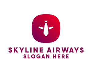 Airplane Necktie Airline logo