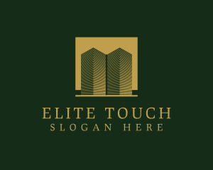 Luxurious Building Towers logo design