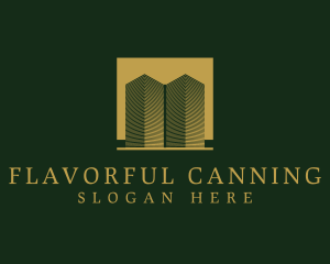 Luxurious Building Towers logo design