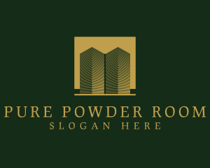 Luxurious Building Towers logo design