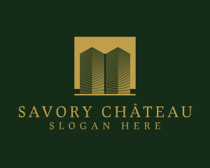 Luxurious Building Towers logo design