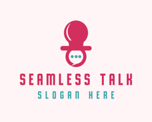 Baby Talk Pacifier  logo design