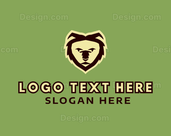 Koala Bear Head Logo