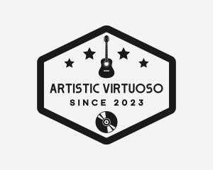 Guitar Instrument Musician logo design