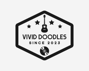 Guitar Instrument Musician logo design